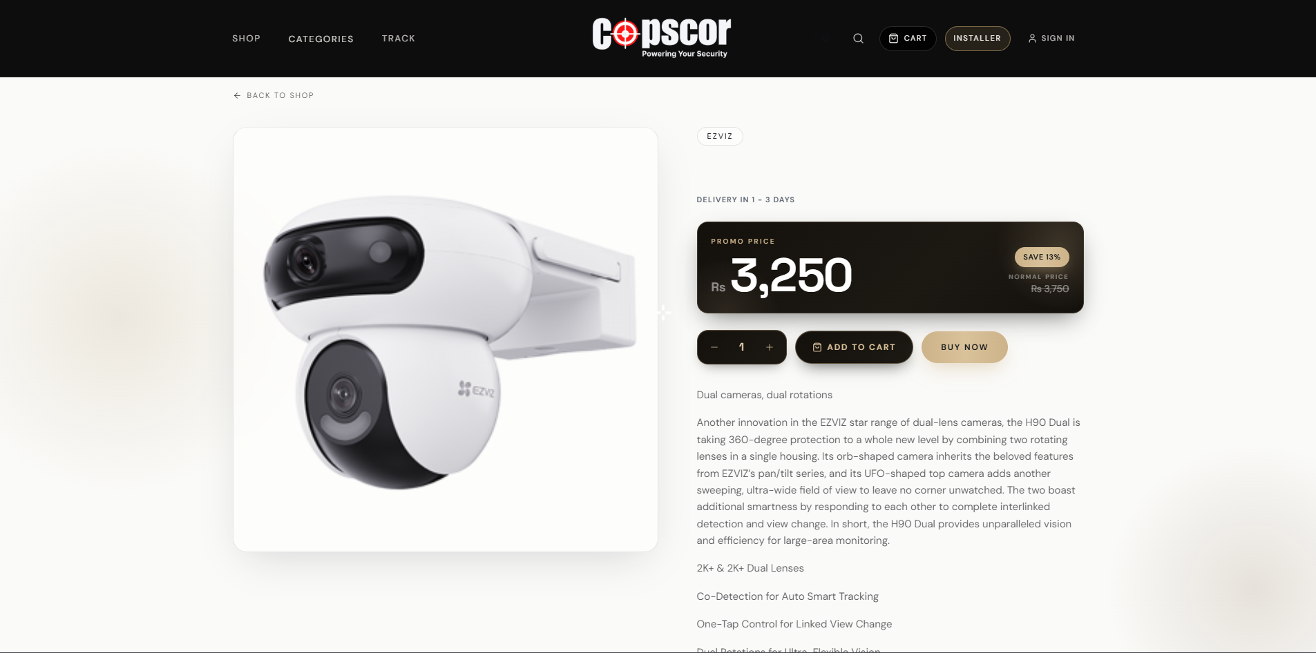 COPSCOR — Security & Tech — interface detail